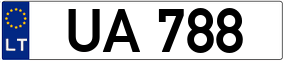 Trailer License Plate